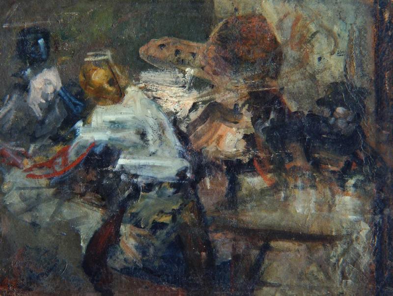 Anton Azbe V ateljeju France oil painting art